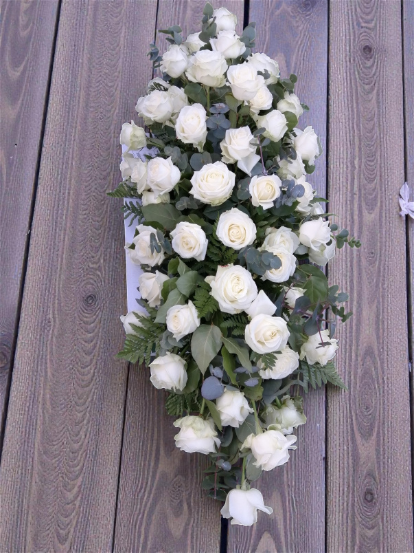 Funerals | rose coffin spray