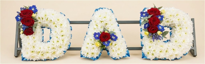 Funerals | padded big letters