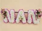 Funerals | padded big letters
