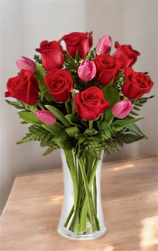 Valentine's Day | rose and tulip