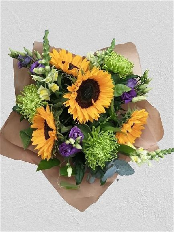 Mother's Day | sunflower handtie bouquet
