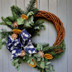 Christmas Wreaths | Wicker Round Wreath