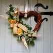 Christmas Wreaths | Wicker Heart Wreath