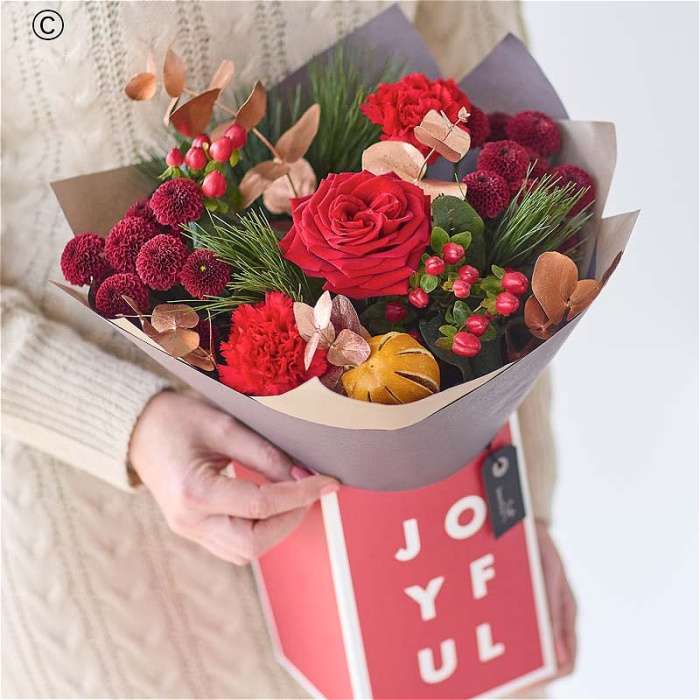 Christmas  | Small Bouquets | Burntwood - Petite Christmas Gift Box