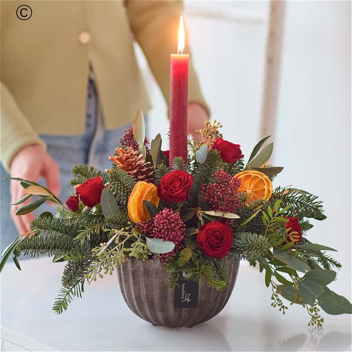 Christmas  | The Shenstone - Christmas candle arrangement