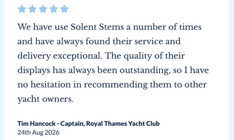 Solent Stems | Gosport | Yacht and Superyacht Florist