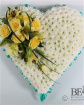 Funeral Flowers | Funeral Tribute Heart - Based