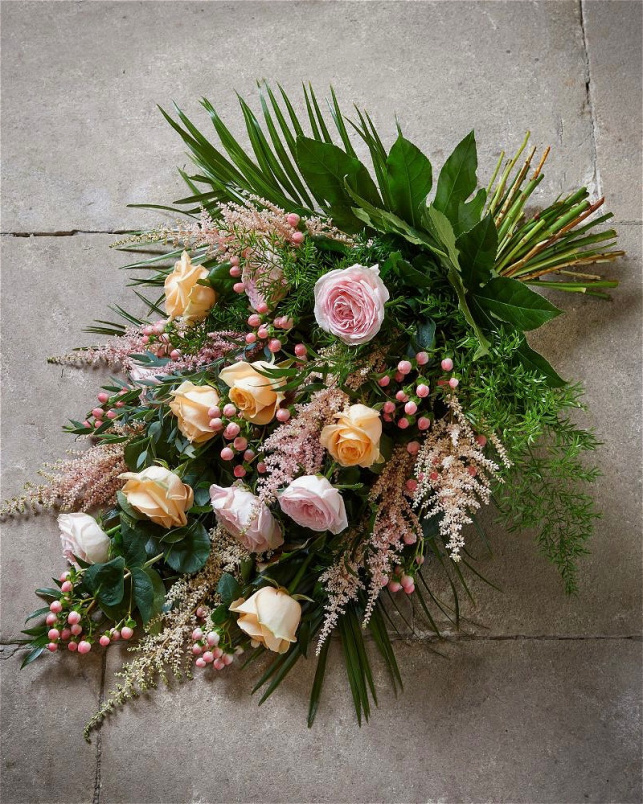 Eco Friendly Funeral Flowers | Funeral Flowers | Farewell Tribute - Hand Tied Sheave