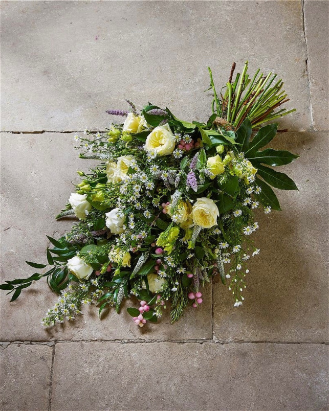 Eco Friendly Funeral Flowers | Funeral Flowers | Farewell Tribute - Hand Tied Sheave