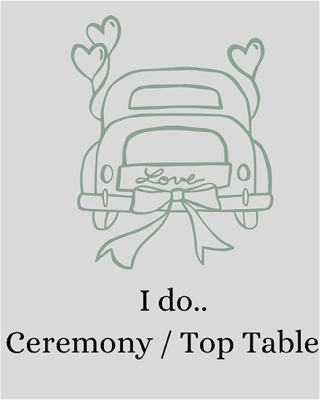 I do - Wedding Flowers | Weddings | I do - Top table arrangement