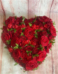 Funeral Flowers | Sympathy Red Rose & Carnation Heart