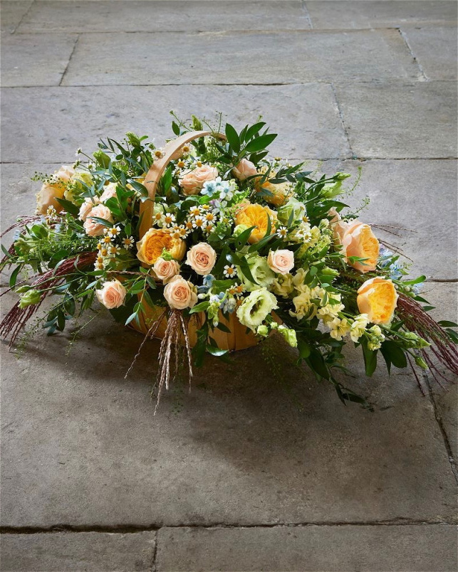 Eco Friendly Funeral Flowers | Funeral Flowers | Farewell Tribute - Basket