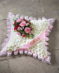 Funeral Flowers | Funeral Tribute Cushion - Based