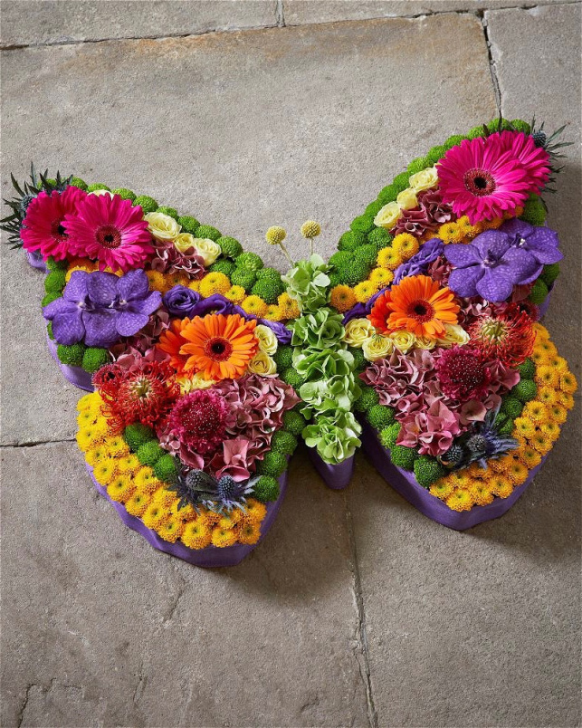 Funeral Flowers | Funeral Tribute - Butterfly