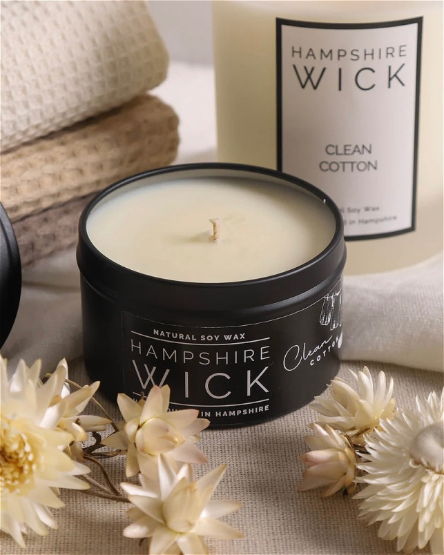 Candles | Gifts | Mother's Day | Upsell gifts | Luxury Candle Tin  - Clean  Cotton