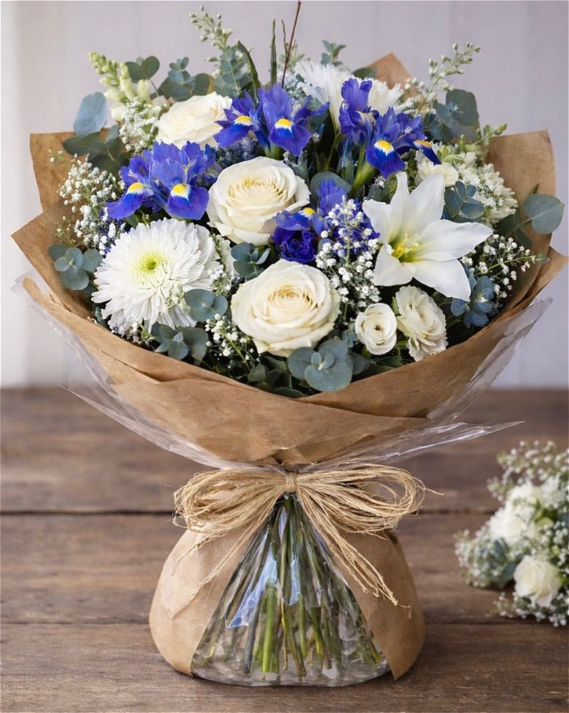 Winter Flowers | Coastal Blues