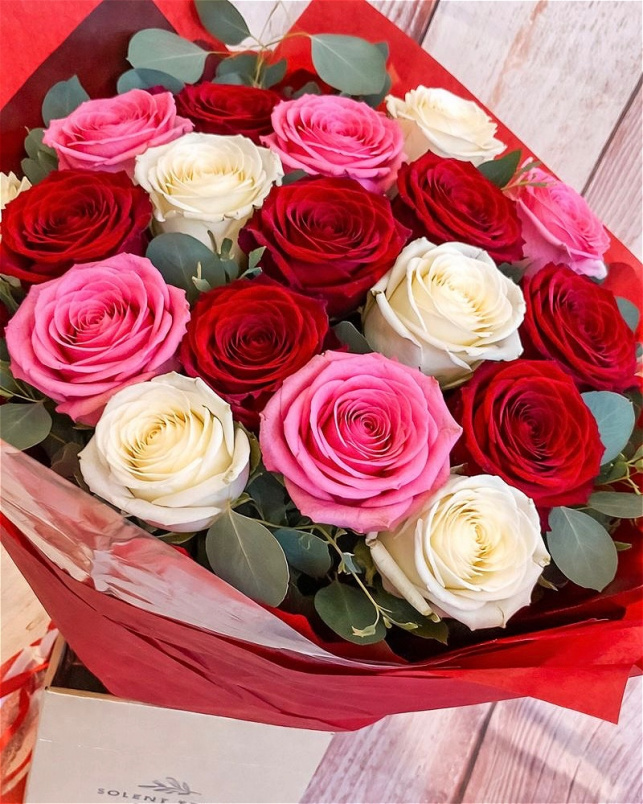 Valentines Day | Crazy in Love - Valentines Mixed Rose Bouquet Duplicate
