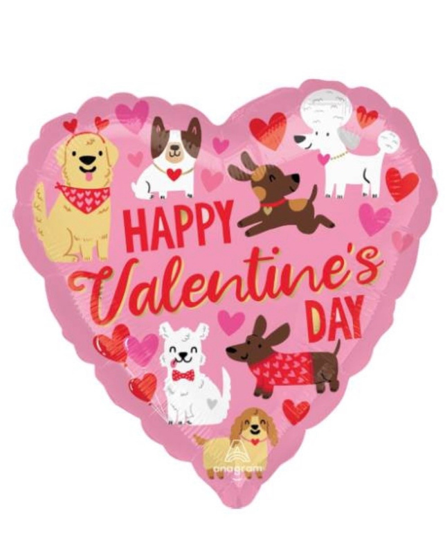 Gifts | Upsell gifts | Valentines Doggies - Balloon