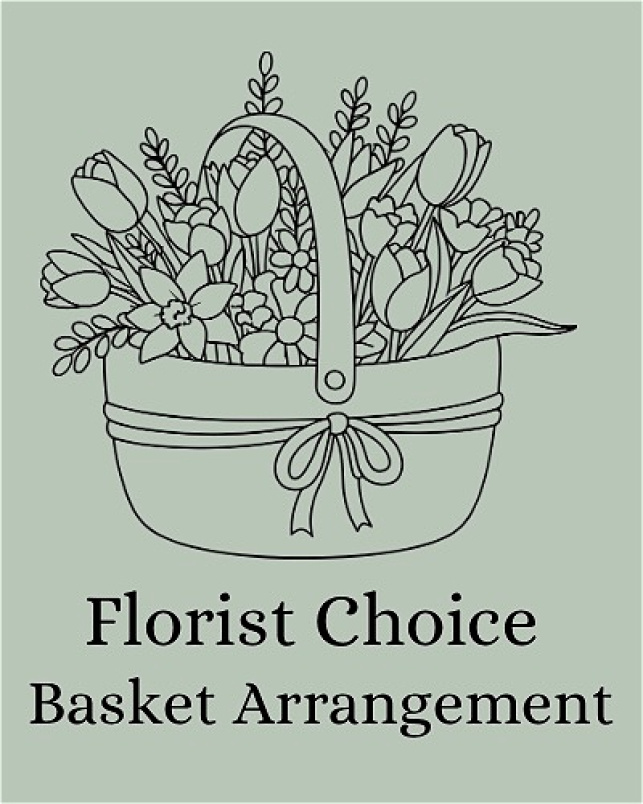 Same Day | SAME DAY FLORIST CHOICE  Basket arrangement
