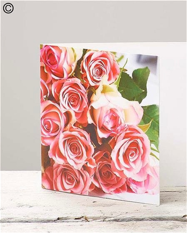 Greetings Cards | Upsell gifts | Pink Rose Greetings Card