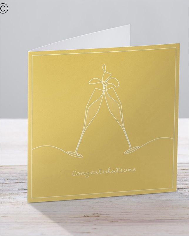 Greetings Cards | Upsell gifts | Champagne Congratulations Greetings Card