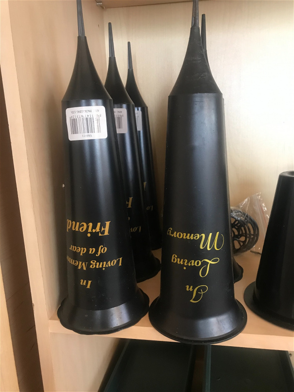 Artifical grave inserts and pots  | Grave spikes