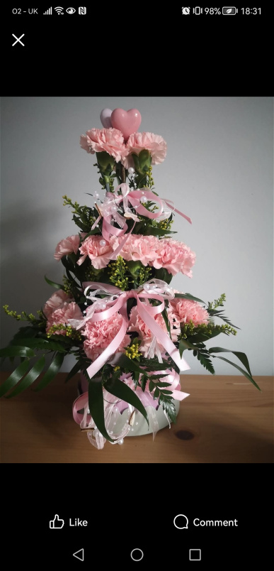 Hatbox  | Mother's Day 30th march 2025 | New baby | Carnation tower