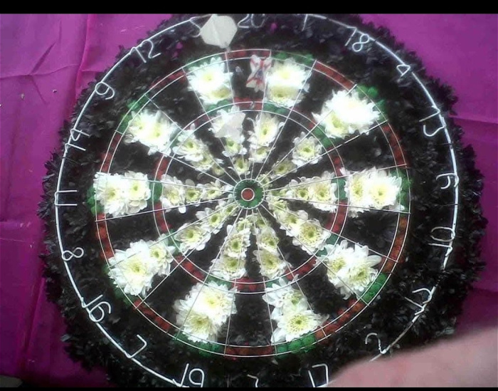 Novelty funeral tributes | Dartboard
