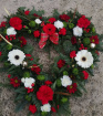Christmas | Funeral tribute hearts | Open xmas heart