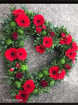 Funeral tribute hearts | Open germini heart