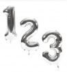 Balloon's  | Silver Number 34 inch Large