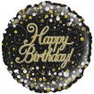 Balloon's  | Upsell gifts | Black and gold happy birthday