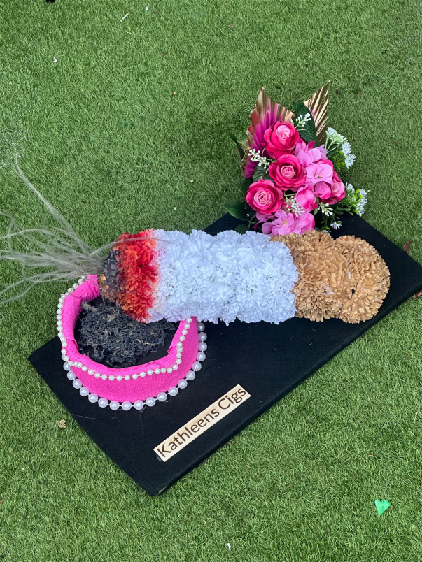 Funeral & Sympathy  | Cigarette and ashtray