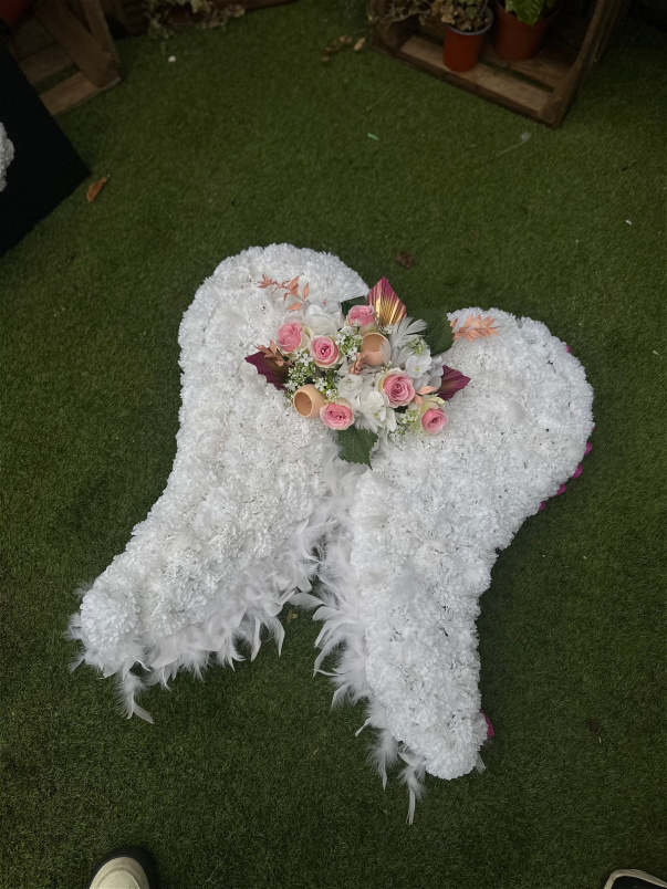All Funeral Flowers | Funeral & Sympathy  | Religious Tributes | Special Tributes | Angel wings