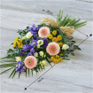 Funeral | Lemon & Blue Tied Sheaf