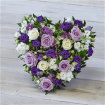 All Funeral Flowers | Funeral & Sympathy  | Hearts And Cushions | Lovely Lilac Heart