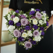 All Funeral Flowers | Funeral & Sympathy  | Hearts And Cushions | Lovely Lilac Heart