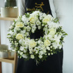 Funeral & Sympathy  | Wreaths | Opulent White Wreath