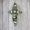 All Funeral Flowers | Funeral & Sympathy  | Religious Tributes | Lilac and white cross