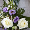 All Funeral Flowers | Funeral & Sympathy  | Religious Tributes | Lilac and white cross