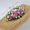 Coffin Sprays | Funeral | Rose and Eryngium spray