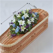 All Funeral Flowers | Casket Sprays | Funeral & Sympathy  | Blue and White Casket spray