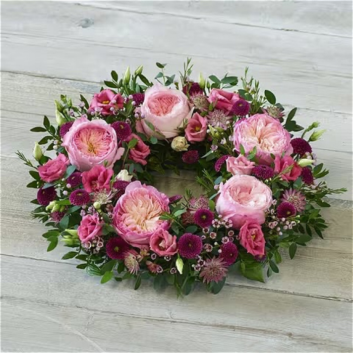 All Funeral Flowers | Funeral & Sympathy  | Wreaths | Garden Rose Wreath