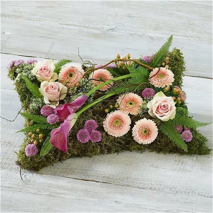 All Funeral Flowers | Funeral & Sympathy  | Hearts And Cushions | Woodland Pillow