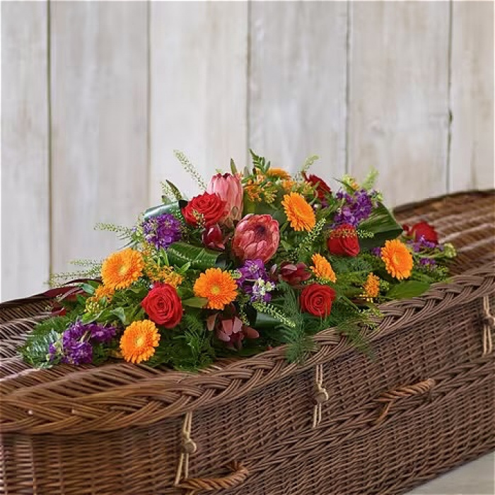 All Funeral Flowers | Casket Sprays | Funeral & Sympathy  | Tropical Casket Spray