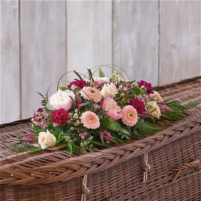 All Funeral Flowers | Funeral & Sympathy  | Sprays And Sheaves | Pastel Linear spray