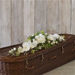 Coffin Sprays | Funeral | White and green eco-friendly casket tribute