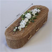 Coffin Sprays | Funeral | White and green eco-friendly casket tribute