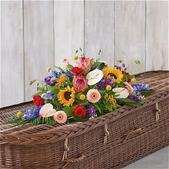 All Funeral Flowers | Casket Sprays | Funeral & Sympathy  | Natural Vibrance casket spray