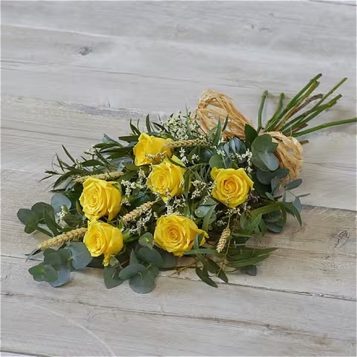 All Funeral Flowers | Funeral & Sympathy  | Sprays And Sheaves | Simple Rose Sheaf